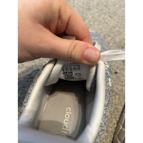 Adidas Cloudfoam Running Shoes Women's Size 8 Grey/White HWI 28Y001 - Picture 6 of 7